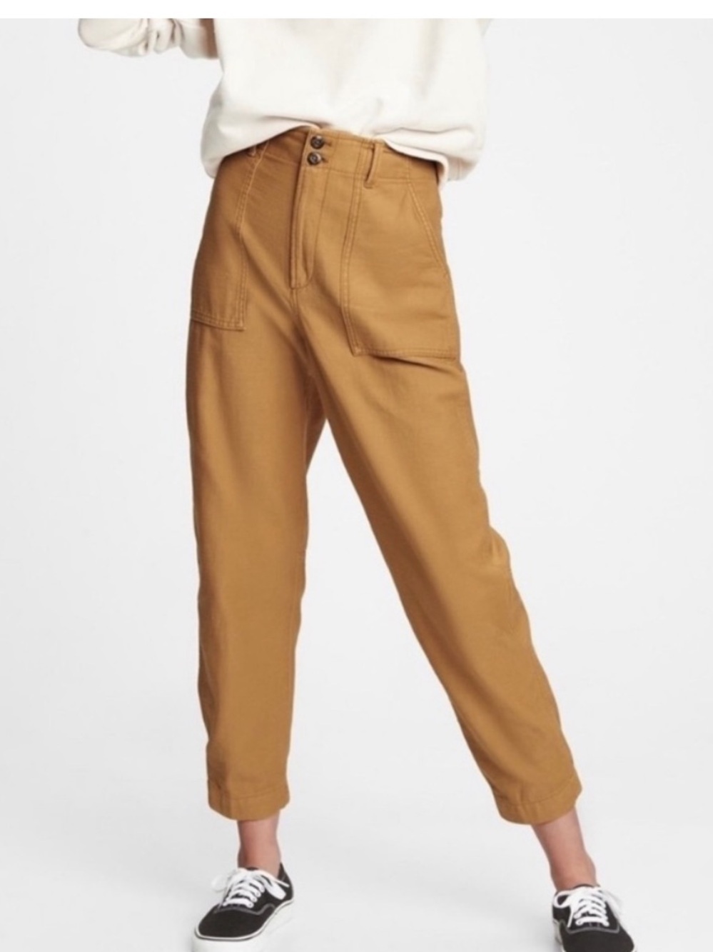Gap Regular Tapered Utility Pants in Surplus Olive Green